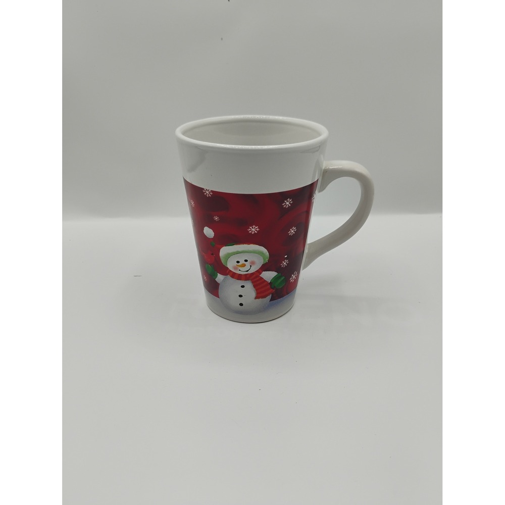 Royal Norfolk Coffee Mug Unisex OS Red New Snowman Christmas Stoneware Cup